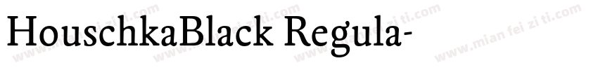 HouschkaBlack Regula字体转换
